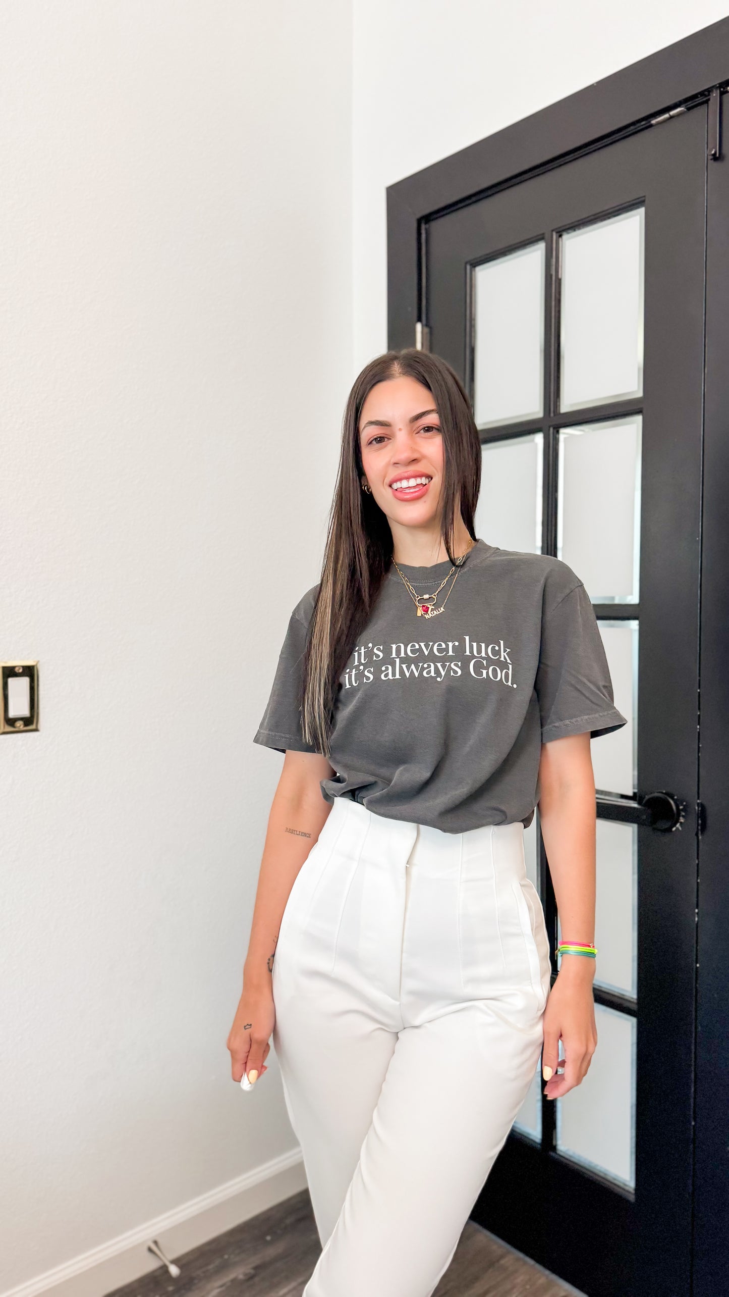It’s never luck It’s always God Shirt