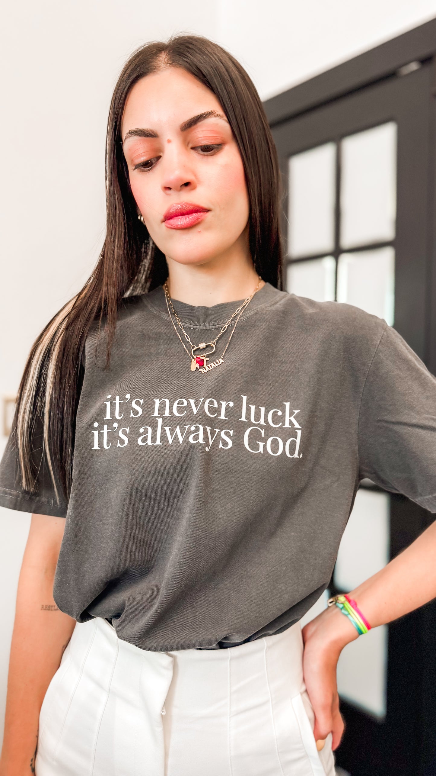 It’s never luck It’s always God Shirt