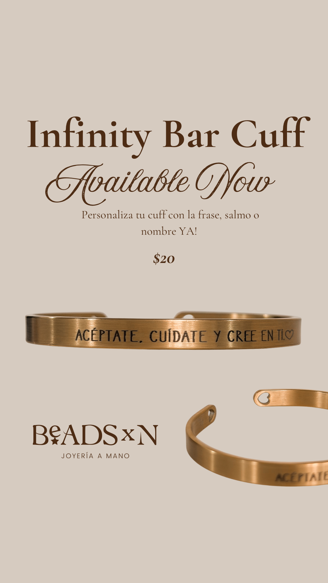 INFINITY BAR CUFF