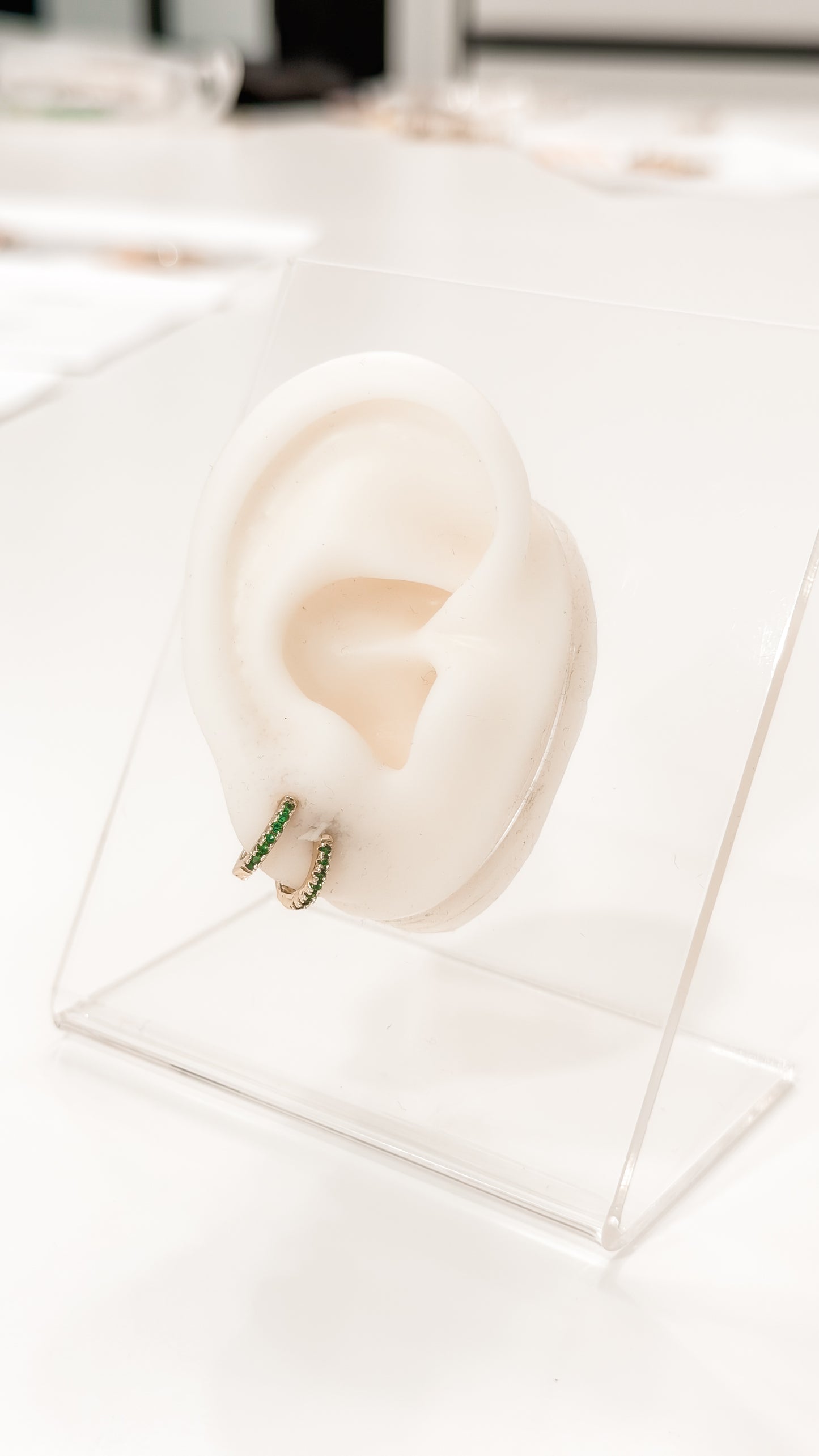 ARETES VERDES HOOPS