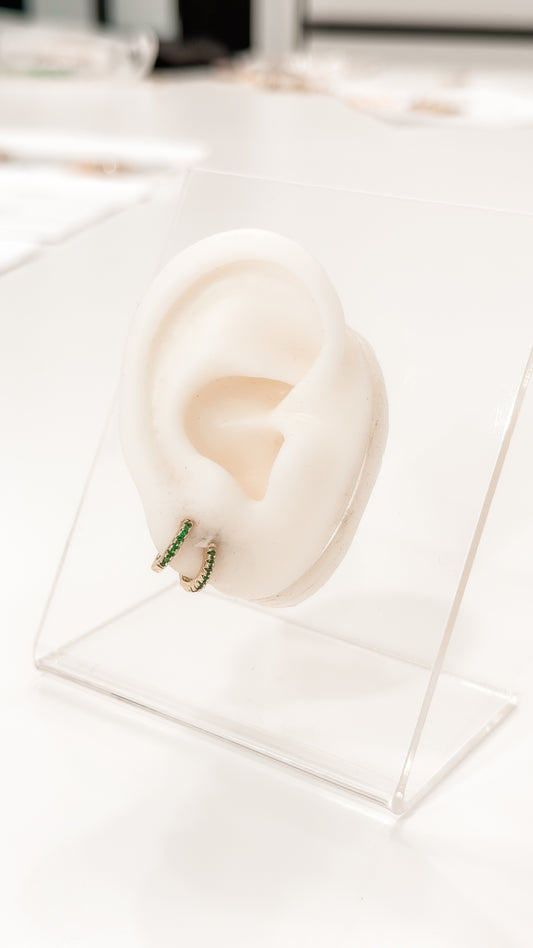 ARETES VERDES HOOPS