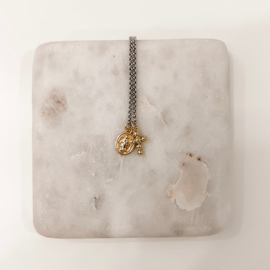 VIRGIN + CROSS TWO TONE