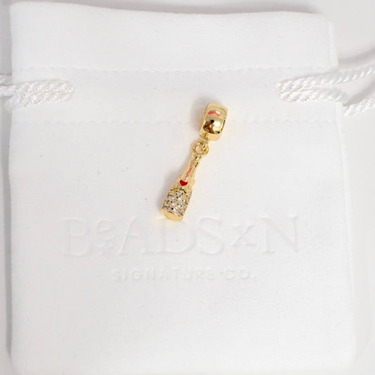 THE CHAMPAGNE BOTTLE CHARM