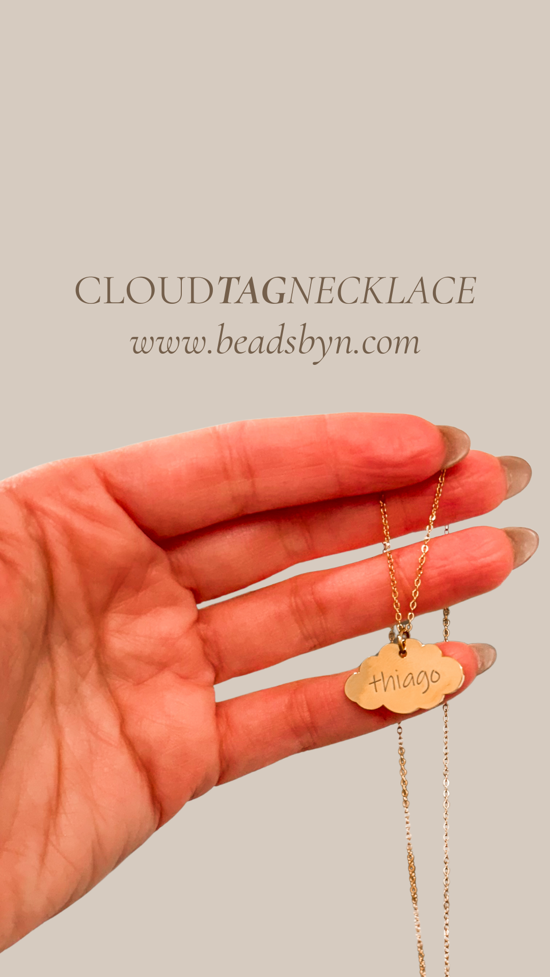 CLOUDTAG KID NECKLACE