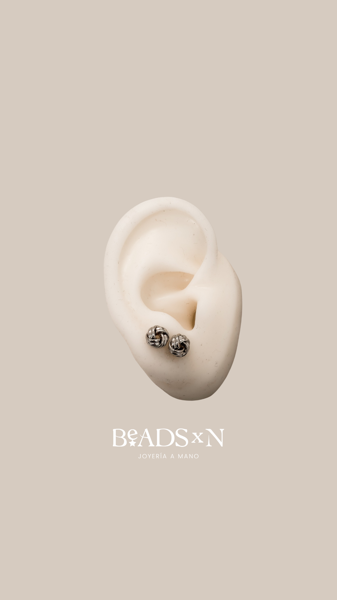 KNOT EARRINGS SILVER