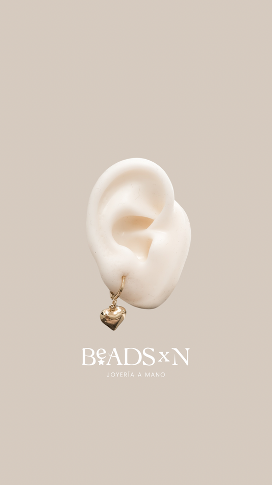 DANGLE HEART EARRINGS