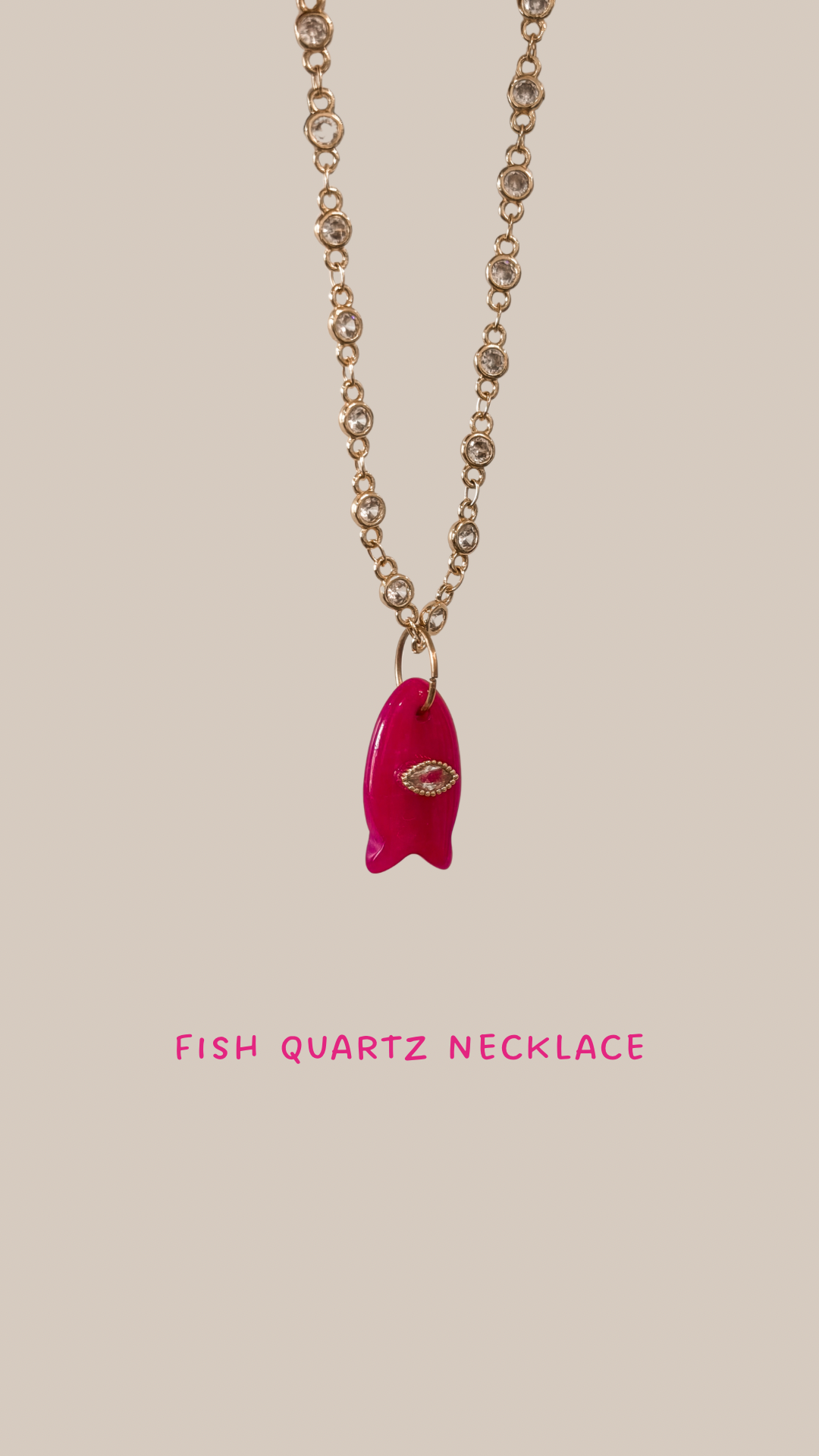 FISH CRYSTAL QUARTZ NECKLACE