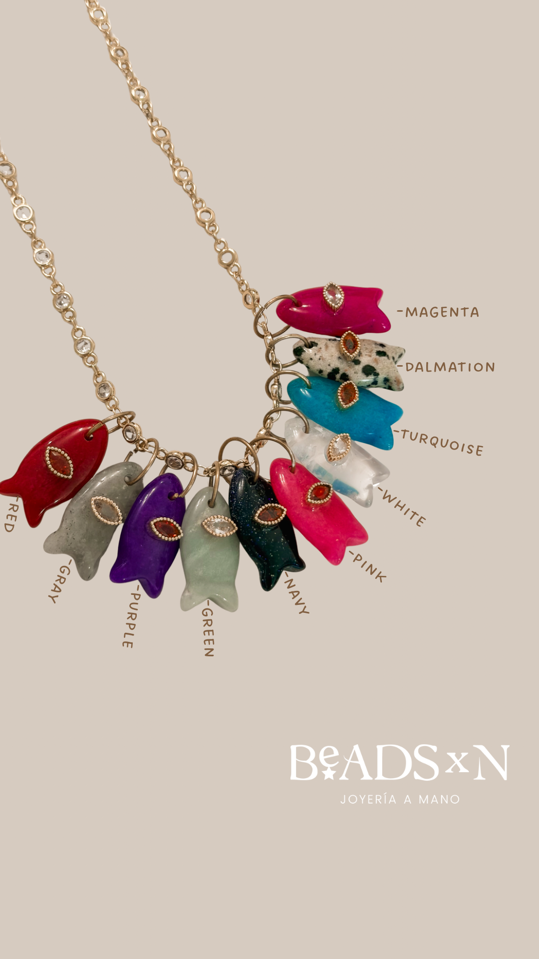 FISH CRYSTAL QUARTZ NECKLACE